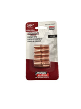 Aluminum Contact Tips (10-Pack) Lincoln KP2745-035AT, KP2745-364AT, KP2745-116AT