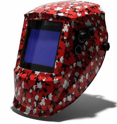MapleWeld Red Maple auto-darkening welding helmet