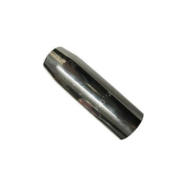 Abicor Binzel ABIMIG slim MIG nozzle in dark polished finish, angled side view
