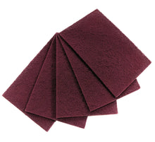 Very Fine Maroon Hand Pads 6" x 9" for Surface Finishing and Cleaning Pack of 5