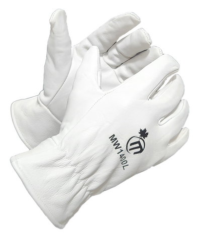 MapleWeld MW1400 top-grade cowhide leather work gloves with cotton fleece lining