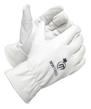 MW1400 Top-Grade Cowhide Leather Work Gloves with Cotton Fleece Lining