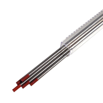 Red WT20 EWTh-2 2% Thoriated Tungsten Ground Finish Electrodes 5-Pack