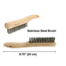 Straight Head Spring Handle Chipping Hammer with Wire Scratch Brush Steel or Stainless | Top-Notch Quality and Performance