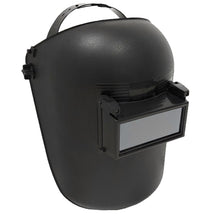 Flip Front Pipeliner Welding Helmet 2" x 4¼" Bucket Style Includes Two Clear Safety Plates and Two Dark Filter Plates (Shade 10 and 11) Suitable for Arc Welding