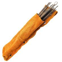 Welding Rod Leather Pouch Bag with Metal Swivel Clip