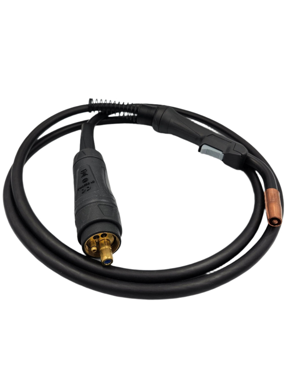 10 ft MIG gun with coiled cable, euro connector and copper contact tip for the SanRex SanMIG 200MF