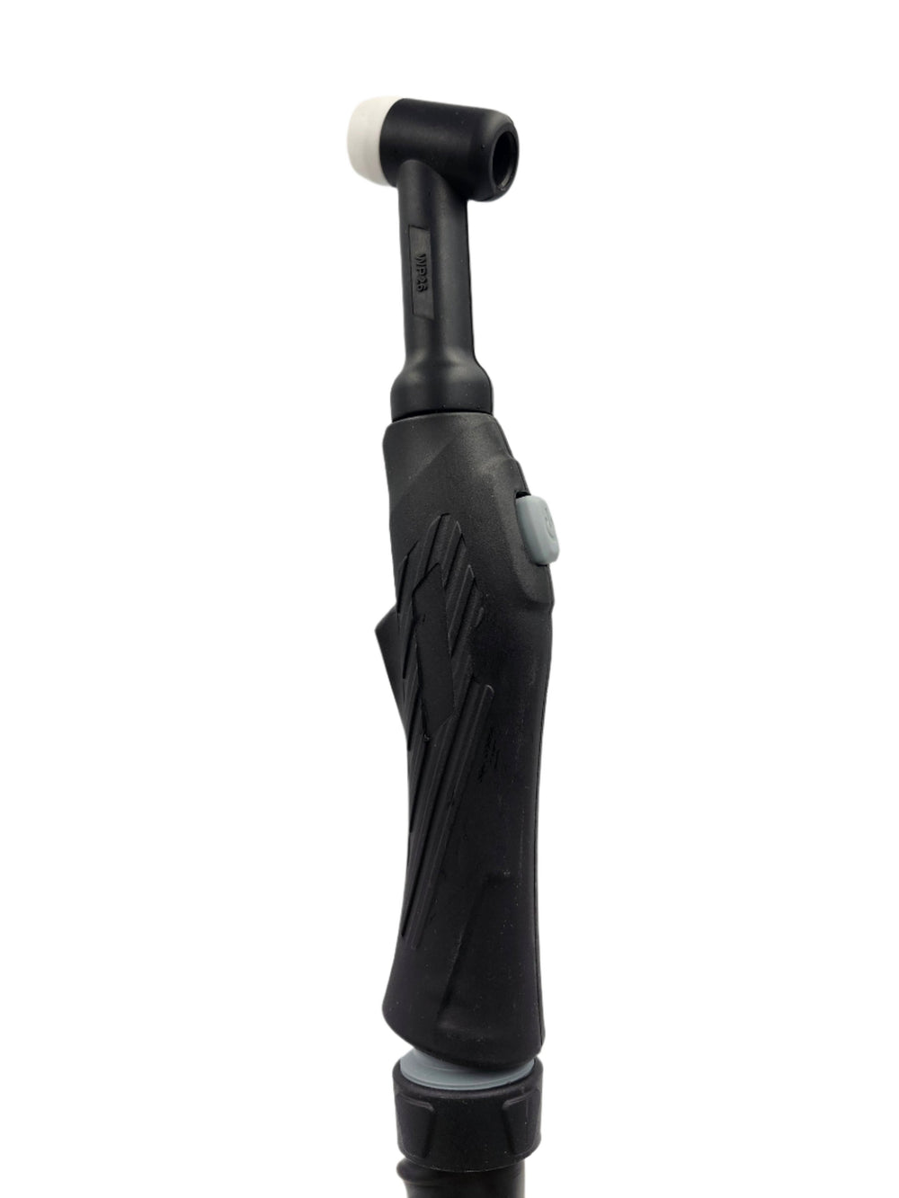 TIG torch 26 with black rubber handle and ceramic gas cup for the SanRex SanMIG 250MF