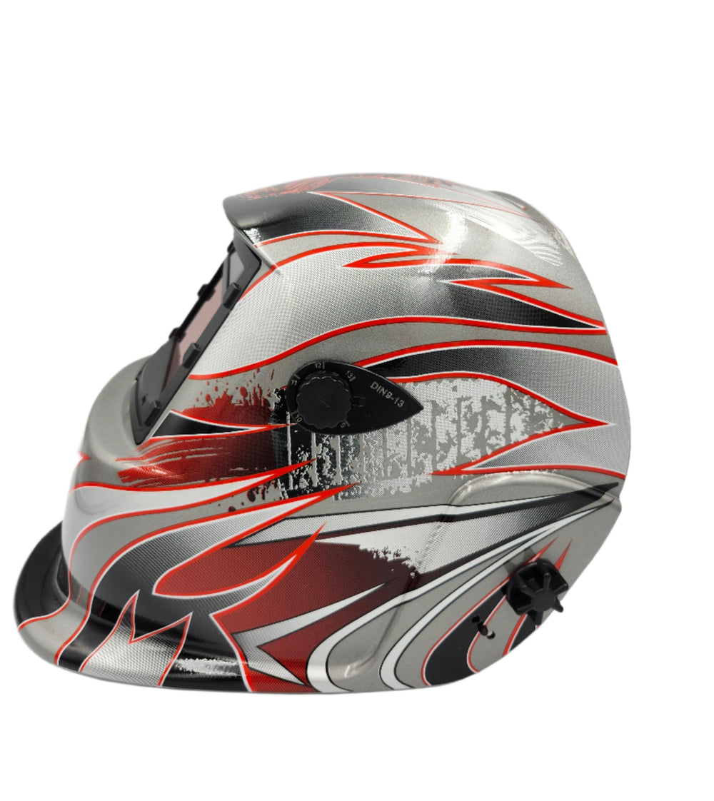 PowerWeld Professional Series Auto-Darkening Welding Helmet – Solar-Powered Variable Shade 9-13 Helmet