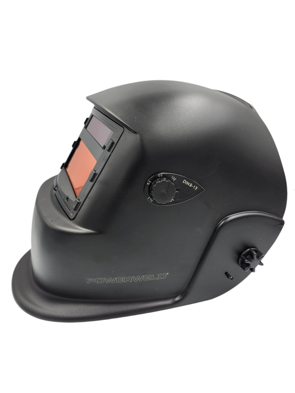 Auto-Darkening Welding Helmet – Solar-Powered Variable Shade 9-13 Black Welding Helmet