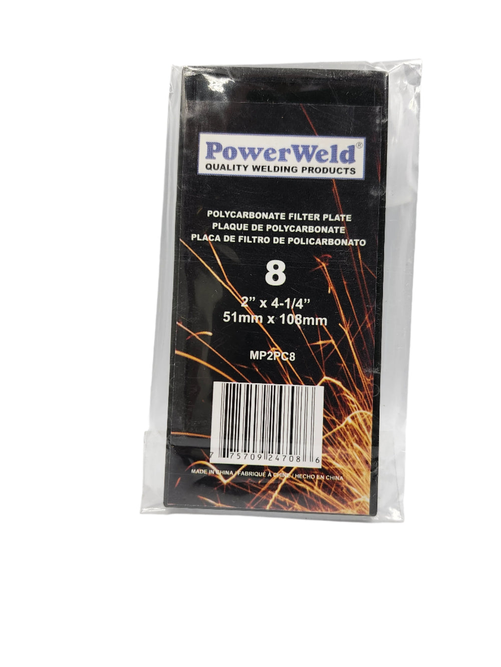 Dark Welding Helmet Filter Shades 2" x 4.25" Polycarbonate