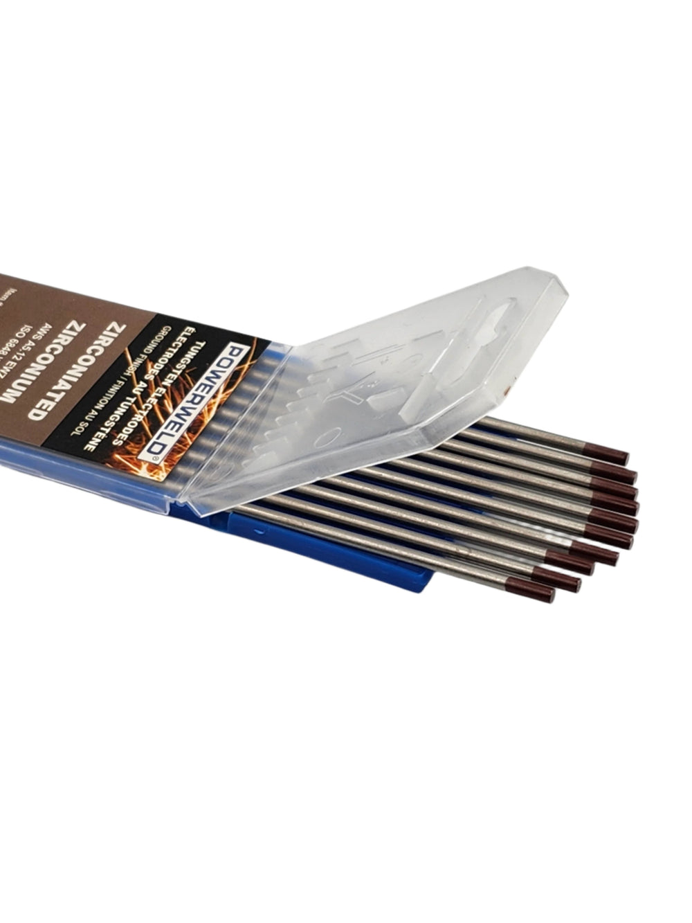 PowerWeld Zirconiated Tungsten Electrodes 7" (Brown)