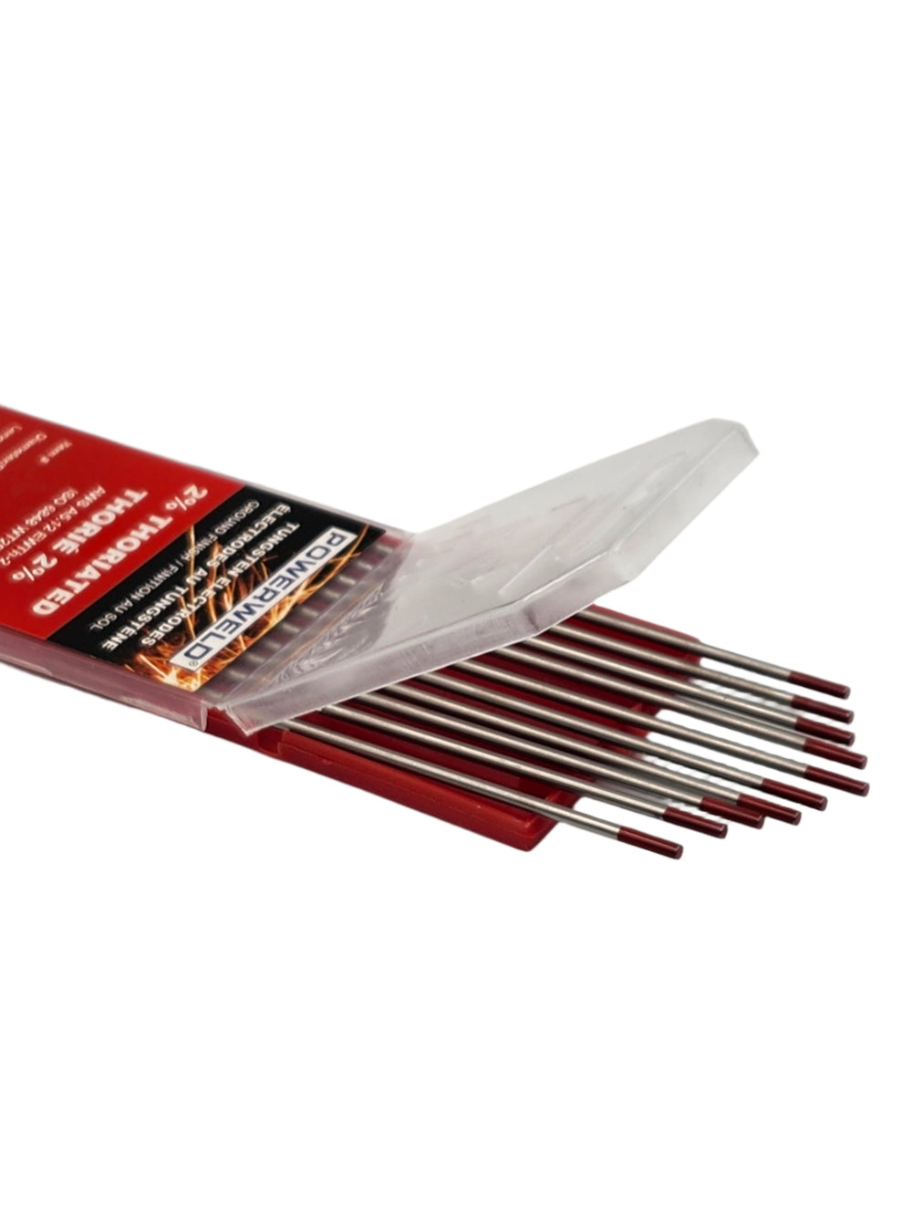 2% Thoriated Tungsten Electrodes 7" (Red)