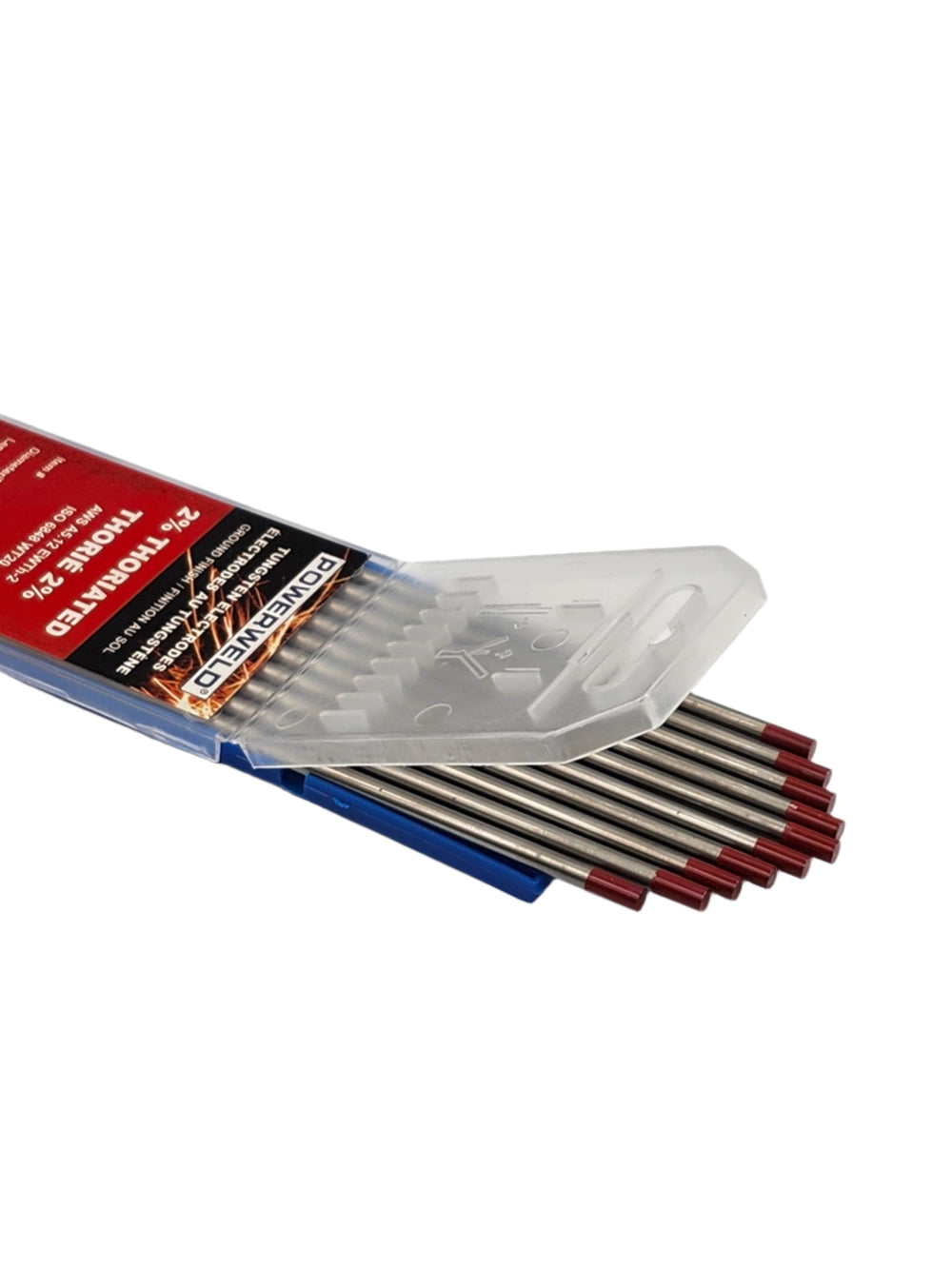 2% Thoriated Tungsten Electrodes 7" (Red)