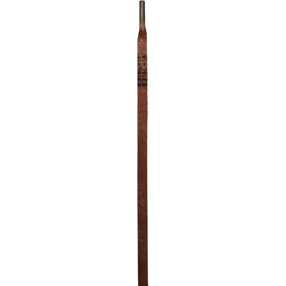 E316L stainless steel stick electrode, single rod with brown flux coating and marking