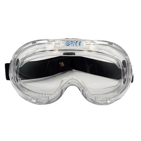 PowerWeld curved wide vision safety goggles, clear lens