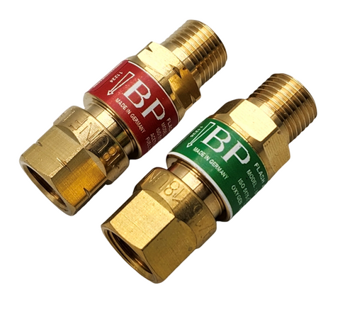 Super Flash Oxy-Fuel Torch Backflow Preventer Set - Oxygen & Fuel Gas