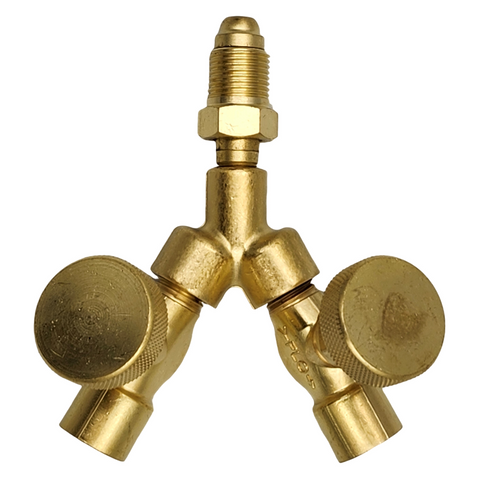 Superior Products Brass Y Connector - Inert, Oxygen & Fuel Gas
