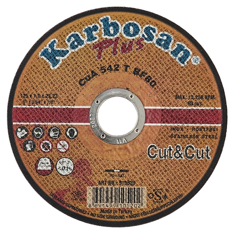 Karbosan Cut-Cut Plus cutting disc for Inox, 304 and 316L stainless steel