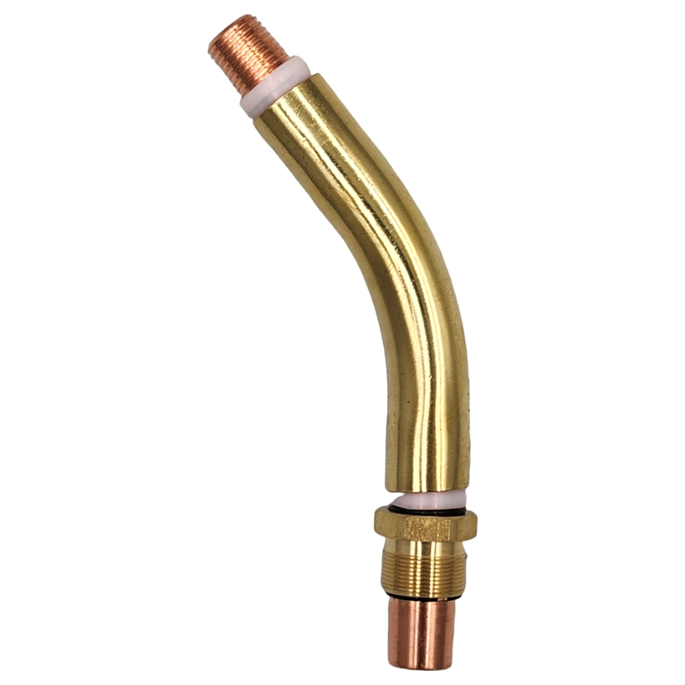 Parker Bernard style brass swan neck conductor tube for 4786 4790 4794, full view