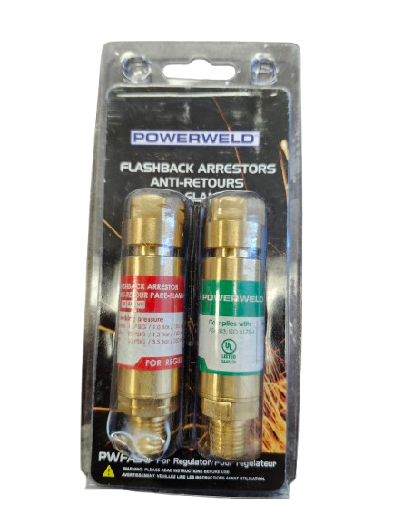 PowerWeld Flashback Arrestor Set for Regulators