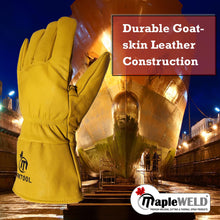 MW700 Goatskin Stick/MIG Fleece Lined Welding Gloves