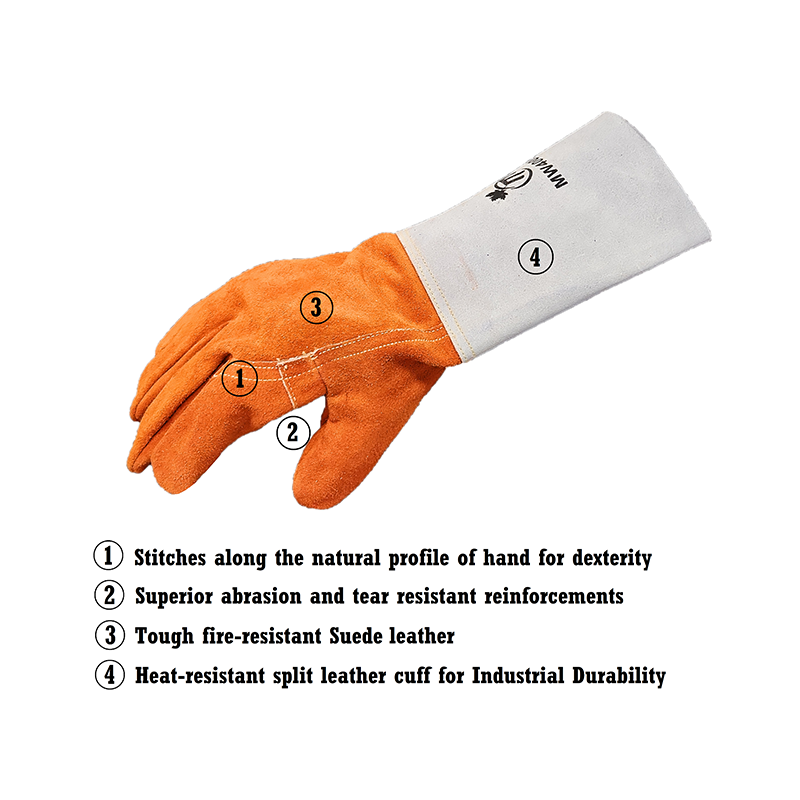 MapleWeld MW400 Suede Stick/MIG Welding Gloves