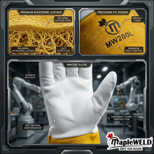 MW200 Sheepskin Short TIG Welding Gloves
