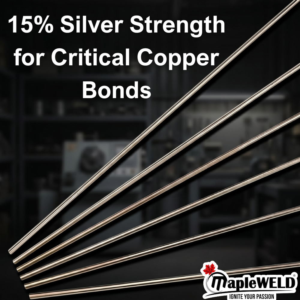 MapleWeld 15% Silver Brazing Rods BCuP-5