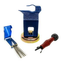 Magnetic MIG Gun Stand with Nozzle Reamer and Tip Cleaner Combo