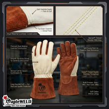 MW800 Kevlar® Stick/MIG Cotton Lined Welding Gloves