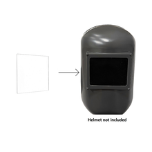 Clear Polycarbonate 4½" x 5¼" Welding Helmet Safety Cover Plate Lens Pack of 3