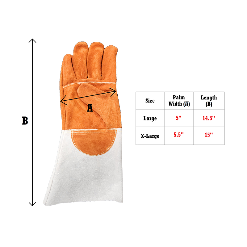 MapleWeld MW400 Suede Stick/MIG Welding Gloves