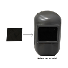 Dark 4½" x 5¼" Polycarbonate Welding Helmet Filter Plate Lens Shades 9, 10, 11, 12