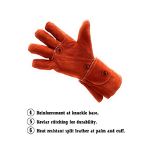 MW800 Kevlar® Stick/MIG Cotton Lined Welding Gloves