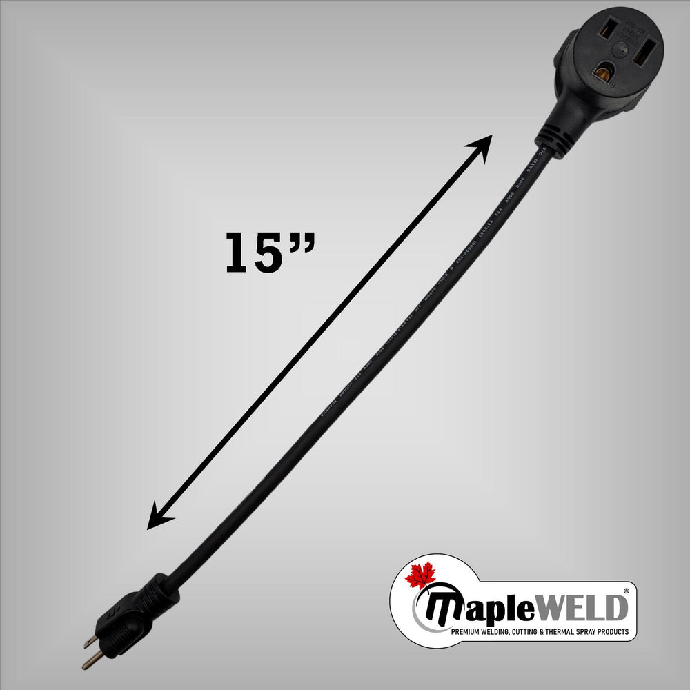 MapleWeld 240V to 120V Welder Plug Power Adapter – NEMA 6-50R to 5-15P
