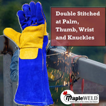 MapleWeld MW500 Split Leather Stick/MIG Welding Gloves