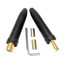 Tweco Style Welding Cable Connector Set Male and Female 1MBP, 2MBP or 4MBP Suitable for AWG 4 Thru 1, AWG 1/0 Thru 2/0 and AWG 3/0 Thru 4/0