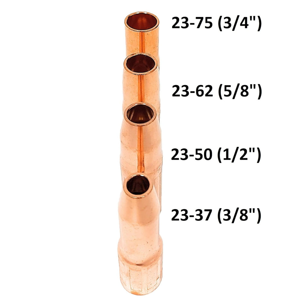 MIG Nozzle 23 Series Tweco Style (5-Pack)  23-37, 23-50, 23-62