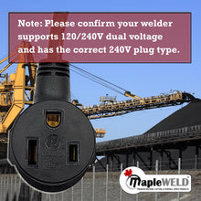 240V to 120V Welder Plug Power Adapter, NEMA 6-50R to 5-15P