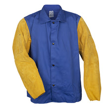 FR7A Tillman Flame-Resistant Cotton Welding Jacket with Leather Sleeves