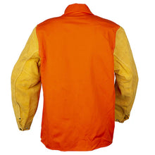 FR7A Tillman Flame-Resistant Cotton Welding Jacket with Leather Sleeves