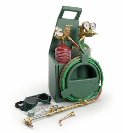 PowerWeld Oxy-Acetylene Torch Kit - Portable Cutting & Welding Tote