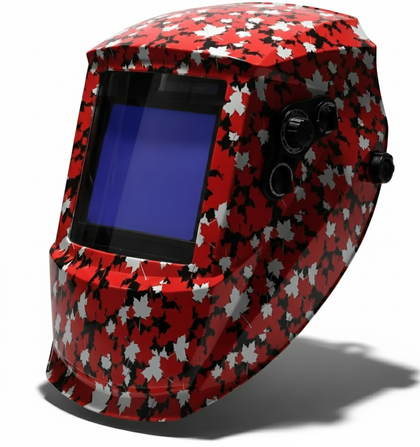 MapleWeld Red Maple auto-darkening welding helmet