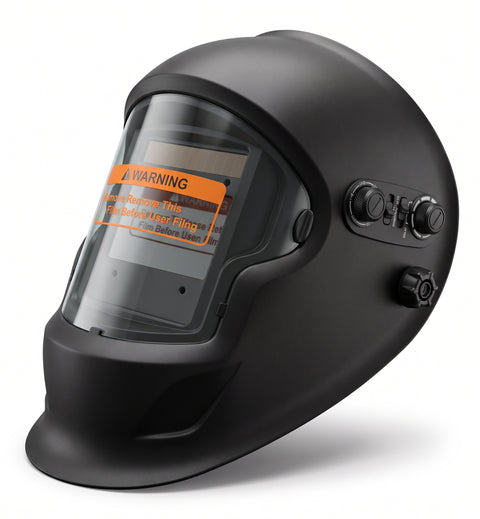 MapleWeld ArcDuty 90 auto-darkening welding helmet with 100x60mm viewing field and dual shade DIN 5-9/9-13 lens