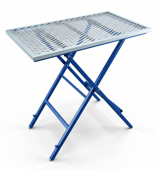 Folding Welding Table – 24" x 40" Galvanized Mesh Top, 600 lb Capacity (MWB2440)