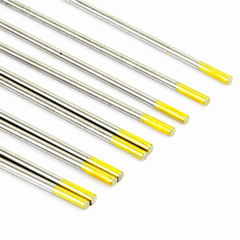 PowerWeld 1% thoriated yellow tungsten electrodes for DC TIG welding - MapleWeld Canada