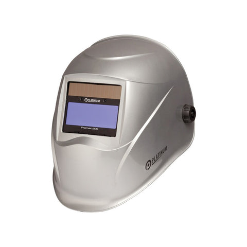 Platinum PROMAX 200 auto-darkening welding helmet, silver