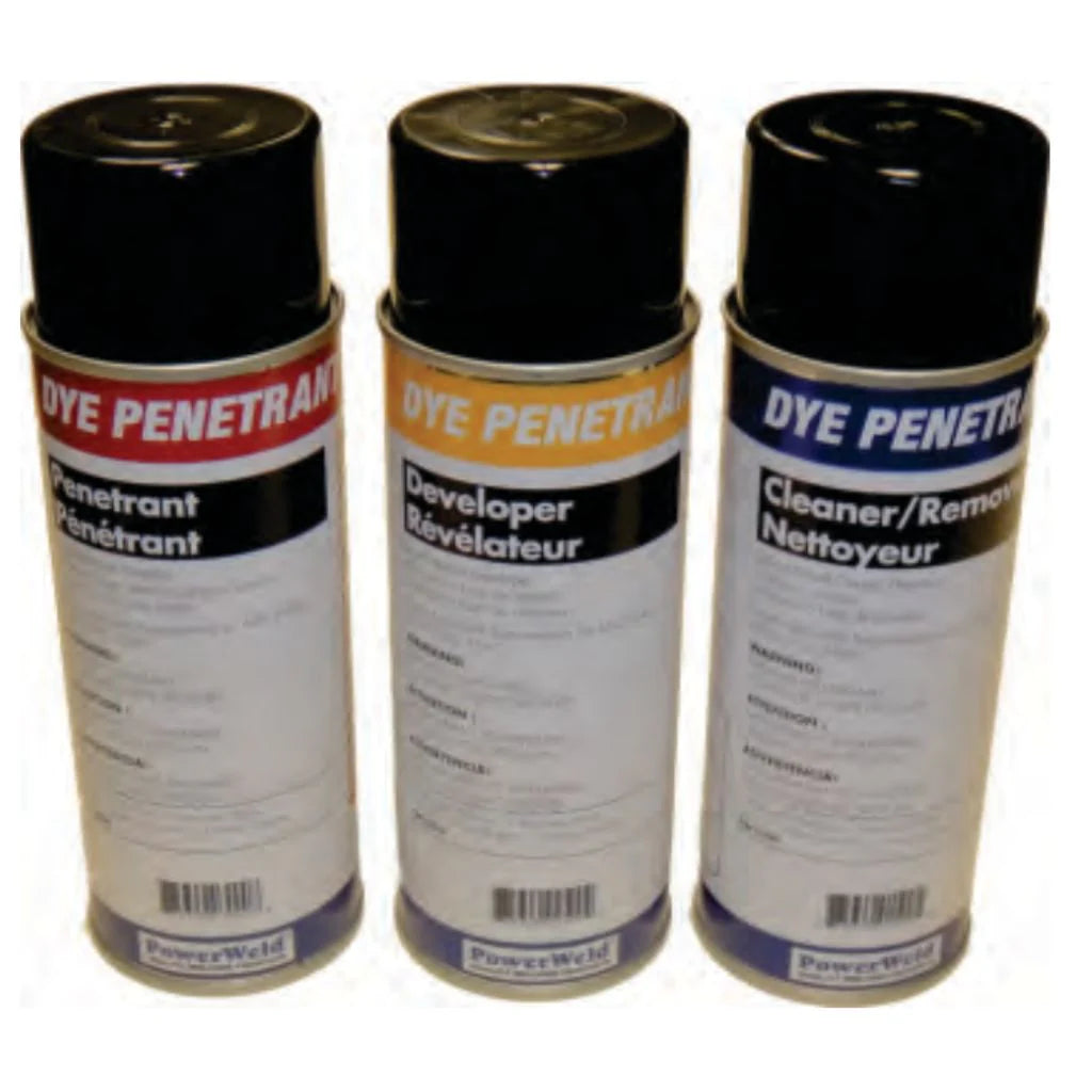 Red Dye Penetrant, Cleaner & Developer 16 oz– MapleWeld