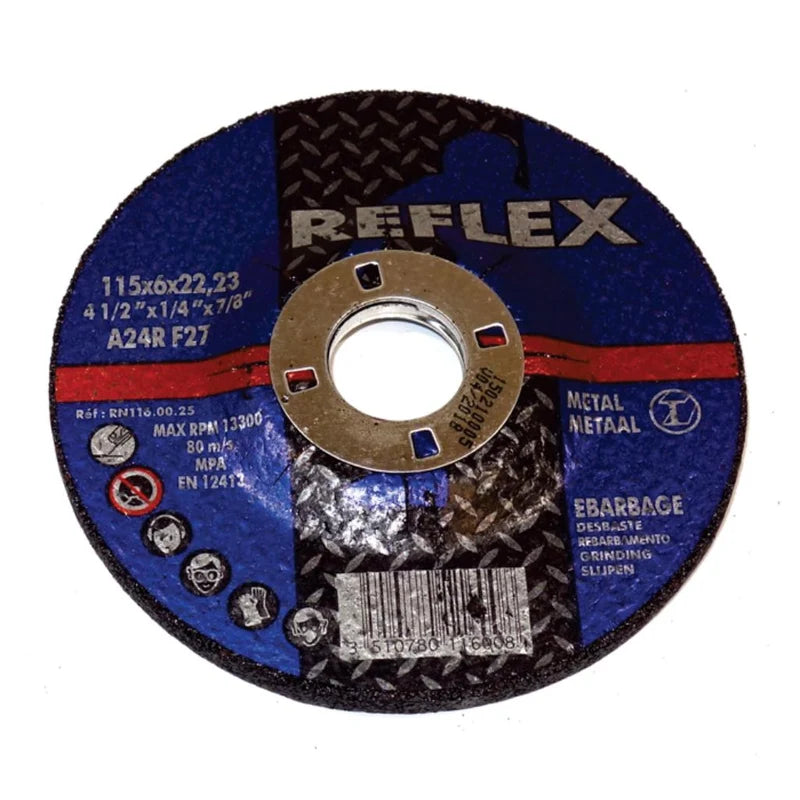 Reflex 4.5 inch Type 27 grinding wheel for carbon steel 1/4 x 7/8 - MapleWeld Canada